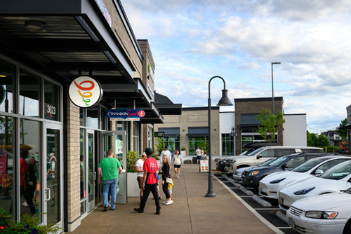 Reed’s Crossing Town Center brings together local shops and national chains.