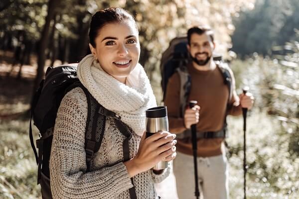 Couple hiking