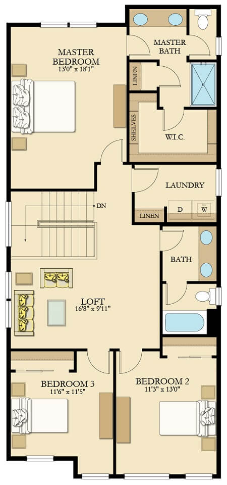 CALLOWAY Furnished Floor Plan 2