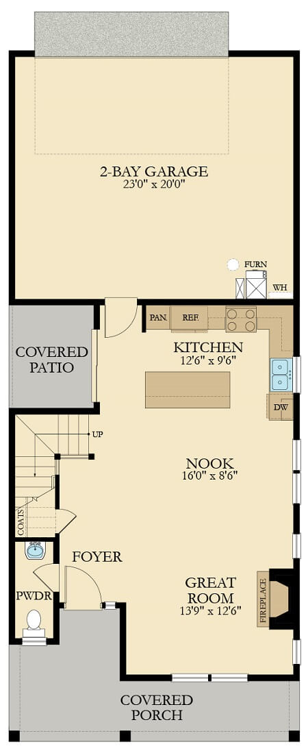 CLARK Unfurnished Floor Plan 1