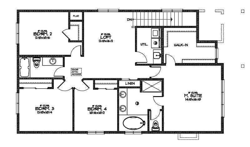 The Abiqua Floor Plan 2