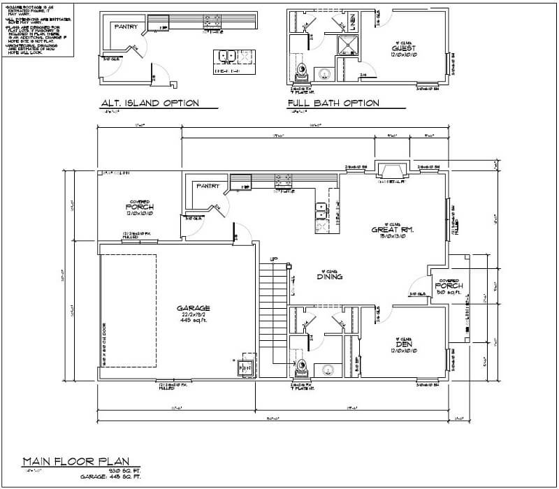 The Deschutes Floor Plan 1