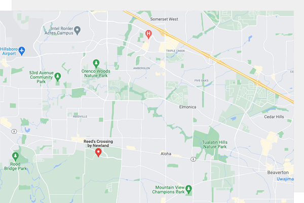 Google map image of Reed's Crossing