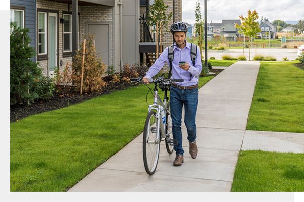 Walking home from work at Reed's Crossing in Hillsboro Oregon