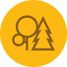 ellipses icon with pine tree