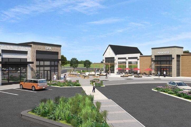 Architectural render of a spa and taphouse in South Hillsboro.