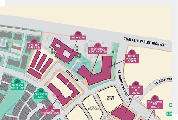 Map of The Ackerly in Reed's Crossing in Hillsboro, Oregon