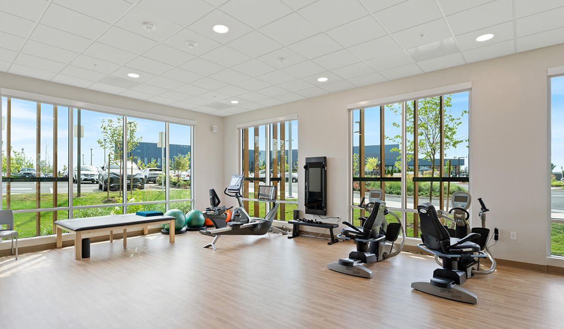 The Ackerly amenity fitness and gym at Reed's Crossing in Hillsboro, Oregon