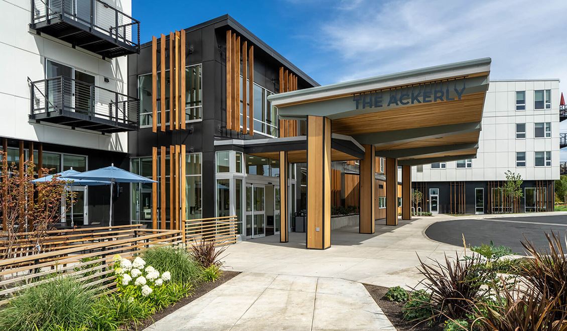 The Ackerly exterior at Reed's Crossing in Hillsboro, Oregon