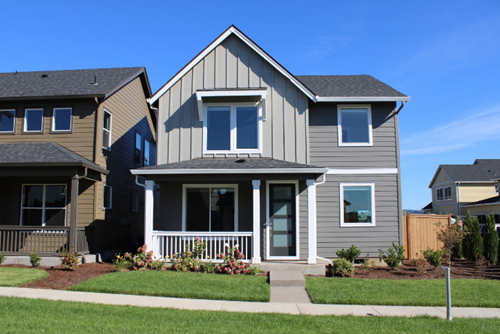 A model home from Holt Homes is representative of the types of homes for sale in Reed’s Crossing.