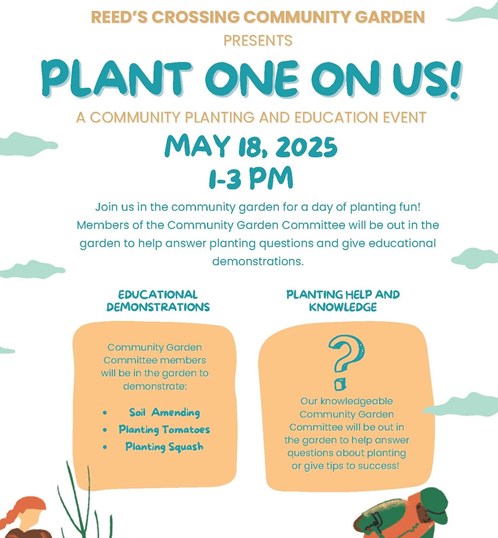 graphic depicting events of Plant one on Us!